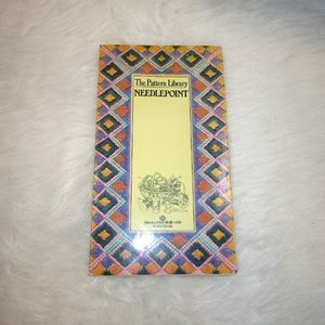 BOOK The Pattern Library: Needlepoint, 85 named patterns w/color images …